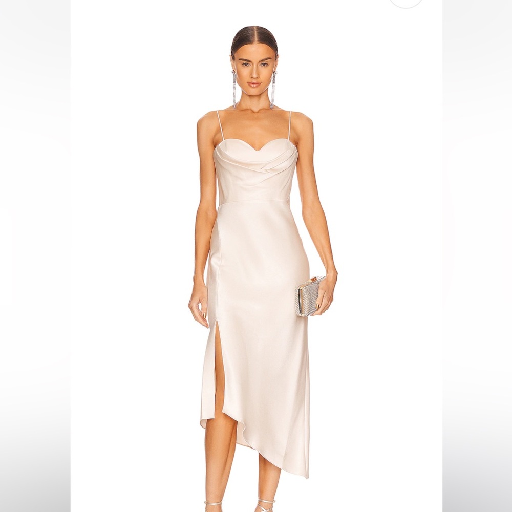 ALICE + OLIVIA DRESS IN IVORY
